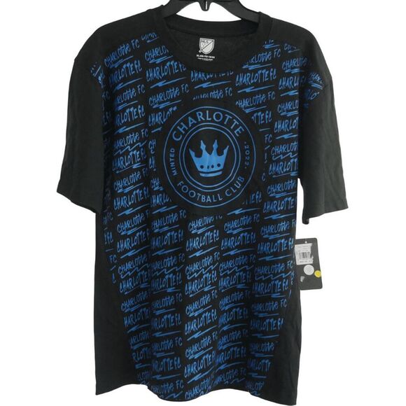 MLS Charlotte FC Youth Short Sleeve T-Shirt XL 18/20 - Picture 1 of 7
